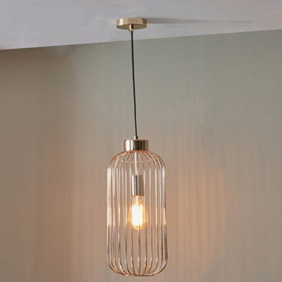 Pacific Lifestyle Dania French Gold Metal Wire Tall Pendant - image 1