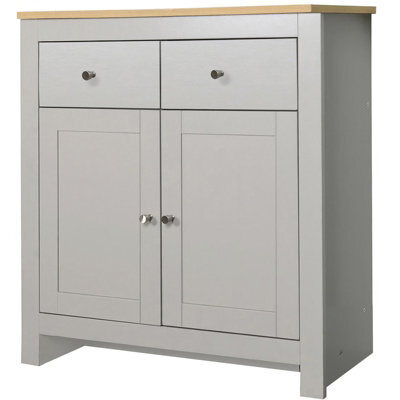 Dorel Home Emerald Sideboard With 2 Doors / 2 Drawers Grey Oak Look - image 1