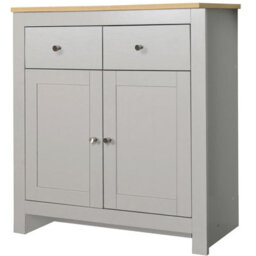 Dorel Home Emerald Sideboard With 2 Doors / 2 Drawers Grey Oak Look - thumbnail 1