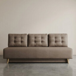 Bella Sofa Bed For Living Room With Polyurethane Foam Bonell Springs Wooden Frame Storage And Cushions Beige - thumbnail 2