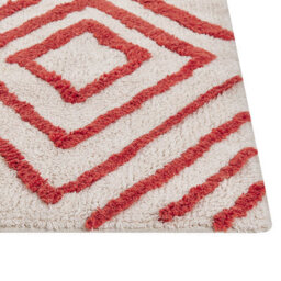 Beliani Rug Haskoy Red 160 X 230 Cm Cotton - thumbnail 6
