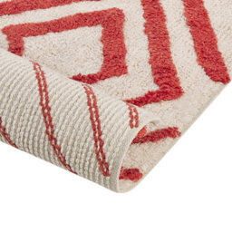 Beliani Rug Haskoy Red 160 X 230 Cm Cotton - thumbnail 5