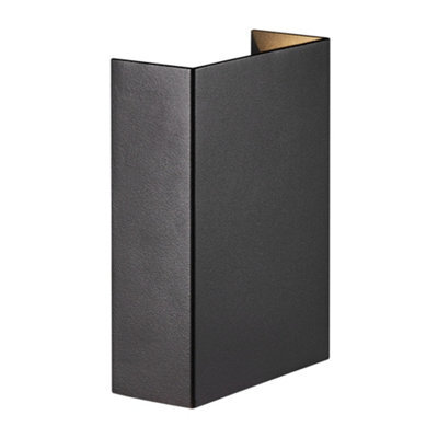 Nordlux Fold Outdoor Aluminium Wall Light Coastal/marine Safe Black,mains Led - image 1