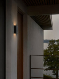 Nordlux Fold Outdoor Aluminium Wall Light Coastal/marine Safe Black,mains Led - thumbnail 4