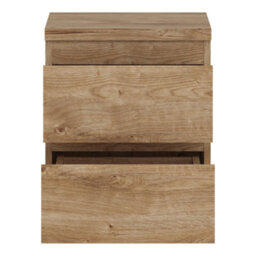 Furniture To Go Fribo Bedside Cabinet 2 Drawer In Golden Ribbeck Oak - thumbnail 3