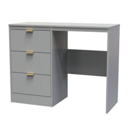 Nashville Ready Assembled Grey 3 Drawer Dressing Table (H)756mm (W)969mm (D)395mm - thumbnail 2