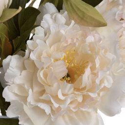Hill Interiors Fashion Peony Artificial Flower - Fabric/plastic - L26 X W26 X H52 Cm - White - thumbnail 5