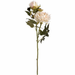 Hill Interiors Fashion Peony Artificial Flower - Fabric/plastic - L26 X W26 X H52 Cm - White - thumbnail 1