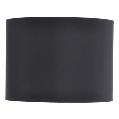 Buttercup Farm Lined Drum Lampshade - Fabric/viscose/polyamide Fram - L35.5 X W35.5 X H26 Cm - Black/silver - image 1