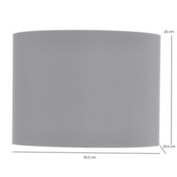 Buttercup Farm Lined Drum Lampshade - Fabric/viscose/polyamide Fram - L35.5 X W35.5 X H26 Cm - Black/silver - thumbnail 4