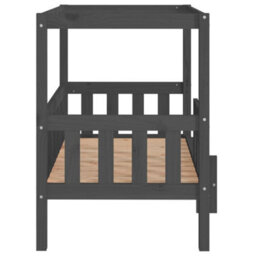Berkfield Dog Bed Grey 95.5X73.5X90 Cm Solid Wood Pine - thumbnail 6