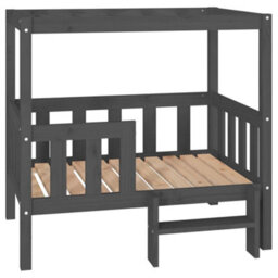 Berkfield Dog Bed Grey 95.5X73.5X90 Cm Solid Wood Pine - thumbnail 2