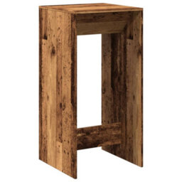 Berkfield Bar Table Old Wood 51X50X103.5 Cm Engineered Wood - thumbnail 2