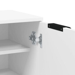 Berkfield Sturdy Shoe Cabinet White 59X35X100 Cm Engineered Wood - thumbnail 8