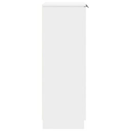 Berkfield Sturdy Shoe Cabinet White 59X35X100 Cm Engineered Wood - thumbnail 5