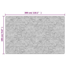 Berkfield Rug Washable Black And Gold 190X300 Cm Anti Slip - thumbnail 8