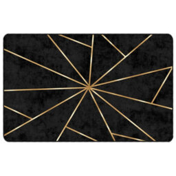 Berkfield Rug Washable Black And Gold 190X300 Cm Anti Slip - thumbnail 2