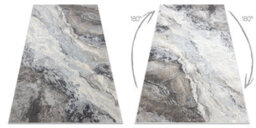 RugsX Carpet Fusion 9613 Light Grey Dark Grey - Marble, Modern, Abstract 180X270 Cm - thumbnail 3