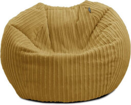 rucomfy Beanbags Rucomfy Indoor Classic Kids Bean Bag Chair - Mustard Jumbo Cord Slouchbag - thumbnail 2