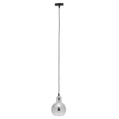 Vintage Smoked Glass Shade Chandelier Pendant Ceiling E27 - image 1