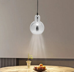 Vintage Smoked Glass Shade Chandelier Pendant Ceiling E27 - thumbnail 5