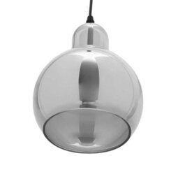 Vintage Smoked Glass Shade Chandelier Pendant Ceiling E27 - thumbnail 3