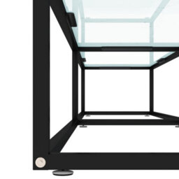 Berkfield Tv Cabinet White Marble 200X40X40.5 Cm Tempered Glass - thumbnail 6