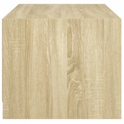 Berkfield Coffee Table With Glass Doors Sonoma Oak 68X50X42 Cm - thumbnail 7