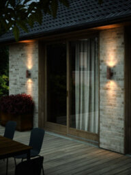 Nordlux Kyklop Outdoor Aluminium Wall Light Weatherproof Brown,mains - thumbnail 4