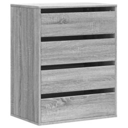 Berkfield Classic Corner Chest Of Drawers Grey Sonoma 60X41X76 Cm Engineered Wood