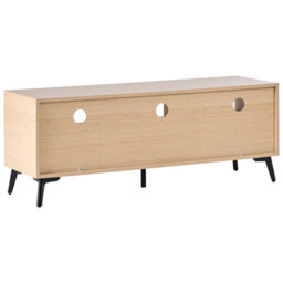 Wyld and Coco Lumahome Tv Stand, Light Brown Mdf, Modern Cable Management, W120 X D35 X H45Cm - thumbnail 6