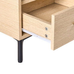Wyld and Coco Lumahome Tv Stand, Light Brown Mdf, Modern Cable Management, W120 X D35 X H45Cm - thumbnail 7
