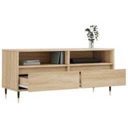Berkfield Tv Cabinet Sonoma Oak 100X34.5X44.5 Cm Engineered Wood - thumbnail 4