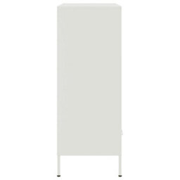 Berkfield Highboard White 68X39X101.5 Cm Steel - thumbnail 7