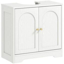 Under Sink Bathroom Cabinet With 2 Arch Doors And Adjustable Shelf - thumbnail 5