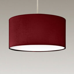 K Living Modern Drum Red Pendant Ceiling Light Shades With Diffuser - thumbnail 1