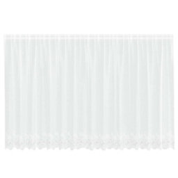 Berkfield Modern Curtains With Curtains Floral White Polyester - thumbnail 1