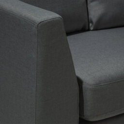 Wyld And Coco Curved Modular 7-Seater Sofa With Adjustable Headrests And Ottoman, Grey - thumbnail 6
