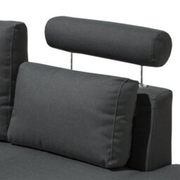 Wyld And Coco Curved Modular 7-Seater Sofa With Adjustable Headrests And Ottoman, Grey - thumbnail 8