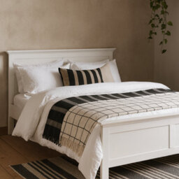 Wyld Haus Osaka Super King 6Ft6 White Wooden Bed Frame - thumbnail 2