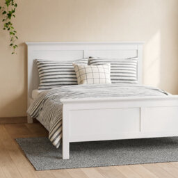 Wyld Haus Osaka Super King 6Ft6 White Wooden Bed Frame - thumbnail 1