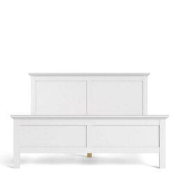 Wyld Haus Osaka Super King 6Ft6 White Wooden Bed Frame - thumbnail 4