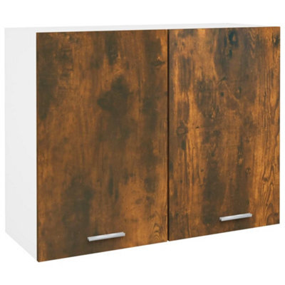Vidaxl Hanging Cabinet Smoked Oak 80X31X60 Cm Engineered Wood - image 1
