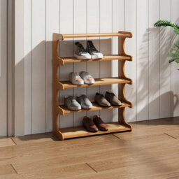 5 Tier Shoe Rack Storage Organiser Holds Entryway Footwear Stand - thumbnail 4