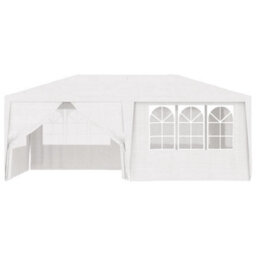 Walplus Professional Party Tent Garden Gazebo Canopy With Side Walls 4X6 M White - thumbnail 2