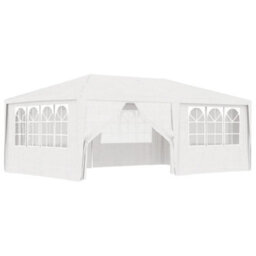 Walplus Professional Party Tent Garden Gazebo Canopy With Side Walls 4X6 M White - thumbnail 1