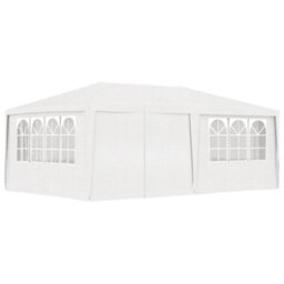 Walplus Professional Party Tent Garden Gazebo Canopy With Side Walls 4X6 M White - thumbnail 4