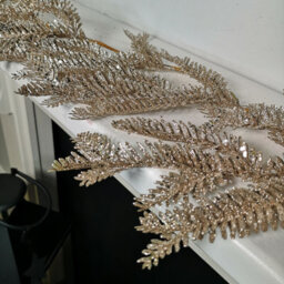 Samuel Alexander 1.8M Light Champagne Glitter Fir Christmas Garland Decoration - thumbnail 2