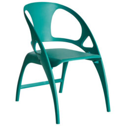 Beliani Set Of 4 Garden Chairs Nemi Folding Teal - thumbnail 4