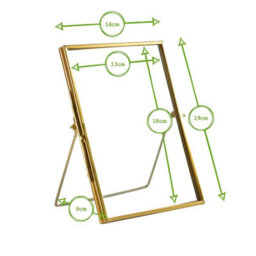 "Nicola Spring Standing Metal Photo Frame - 5"" X 7"" - Silver - Picture Frame Freestanding Frame Display Poster Frame" - thumbnail 8